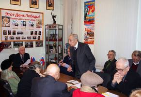 Заседание Совета ветеранов района Арбат 24 декабря 2015